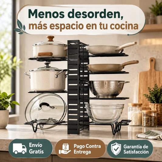 🍳 Organizador Vertical de Ollas — Adiós al Desorden
