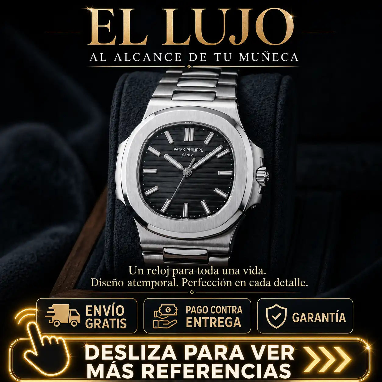 El Clásico de los Grandes ✨🌍 – Reloj de Lujo Importado ⏱️👑