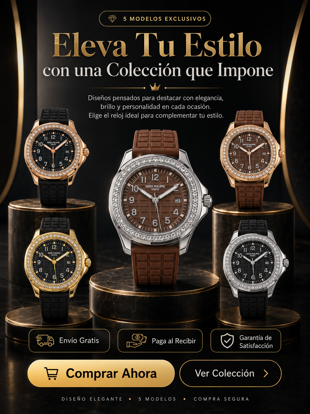 ✨ Eleva tu estilo | Relojes Elegantes con Brillo ⌚